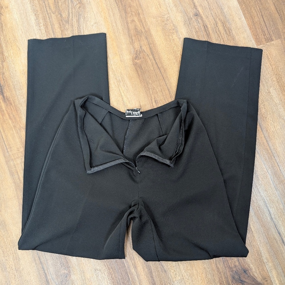 Vintage Joseph Ribkoff Black Dress Pants Large Size 10 - Picture 3 of 8